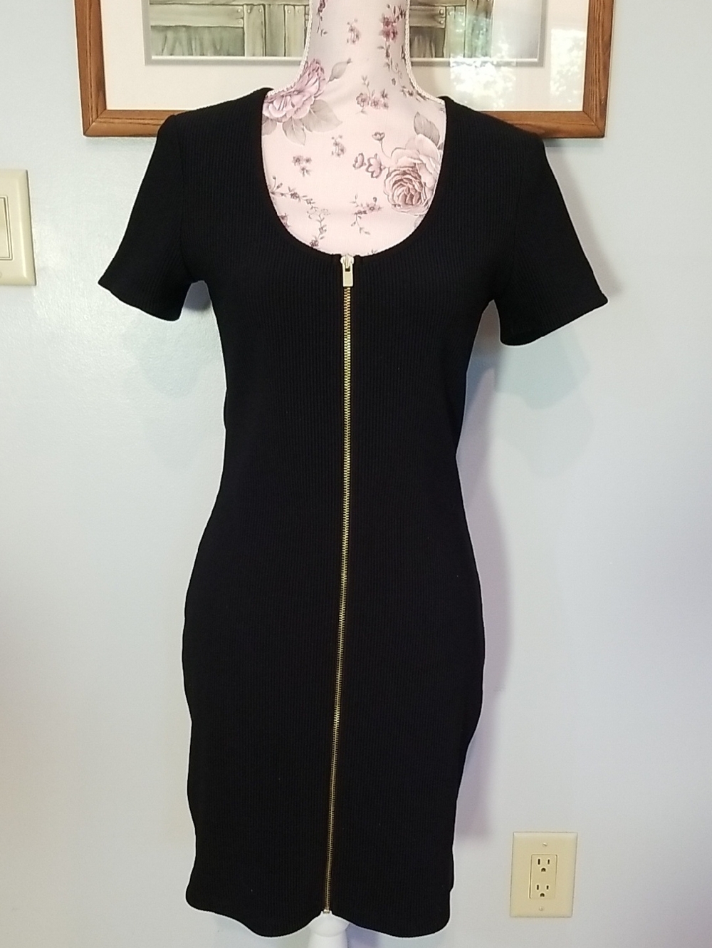 Express Black Zippered Dress